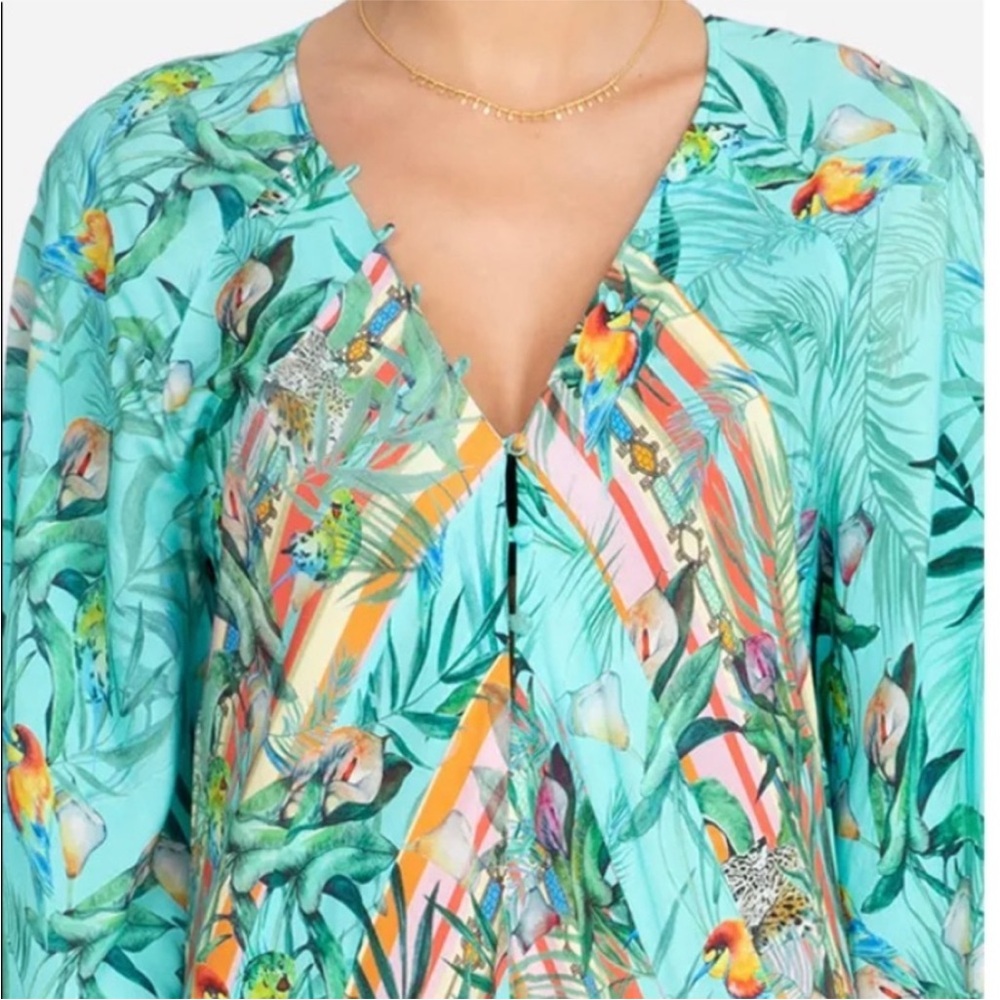 Johnny Was Taina Paneled Cover Up Maxi Dress Size S - Picture 6 of 13